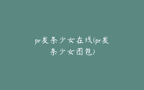 pr发条少女在线(pr发条少女图包)